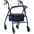 thumbnail image 1 of Déambulateur à Roulettes en Aluminium Ajustable : Fauteuil Roulant Médical Pliable avec Sac, 1 of 6
