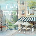 thumbnail image 2 of Gottschlag, Jurgen 15x15 White Modern Wood Framed Museum Art Print Titled - Cafe De Paris Bon Appetit, 2 of 4