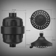 thumbnail image 4 of FEELSO 5-Spray Shower Head with 15-Stage Filter for Hard Water, Removes Impurities, High Pressure, 4 of 7