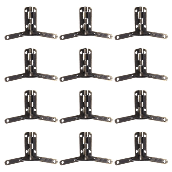 WESIEVYA 32pcs Small Box Hinges for Home Decoration Antique Cyan Durable