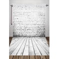 thumbnail image 1 of EREHome Polyester Fabric 5x7ft Grey Brick Wall Backdrop Photography Background Studio Prop Photo Backdrop, 1 of 2