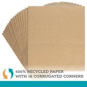Pen+Gear Corrugated Corners, Corner Protection, Moving & Storage, 4 x 4, Kraft, 16 Count