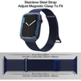 thumbnail image 2 of CIRUTVAL Compatible with Apple Watch Band 42mm 44mm 45mm 49mm 38mm 40mm 41mm,Stainless Steel Mesh Loop Magnetic Clasp for iWatch Ultra Series 9 8 SE 7 6 5 4 3 2 Women Men, 2 of 9