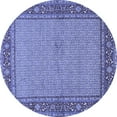 thumbnail image 1 of Ahgly Company Indoor Round Persian Blue Traditional Area Rugs, 7' Round, 1 of 4