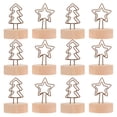 thumbnail image 1 of Miangastore Memo Clips Wood Iron Synthetic Material 12Pcs 2.4X1.6X1.6In, 1 of 9