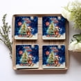 thumbnail image 4 of Merry Christmas and Happy New Year Santa Cocker Spaniel Holiday Xmas Winter Set of 4 Stone Coasters Cockers Dog Lover Gifts 4x4in Absorbent Soapstone Coaster - 00024, 4 of 5
