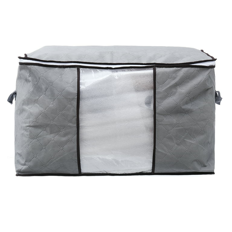 Enther Odorless Clothes Storage Bag-Large Closet Organizers and Storage  Bags for Comforters Blankets Bedding, Foldable with Reinforced Handles,  Full