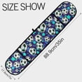 thumbnail image 3 of Dailycode Double Sided Oven Mitt with Loop Heat Resistant Kitchen Long Potholders 7" x 35" Blue Stars Football, 3 of 6