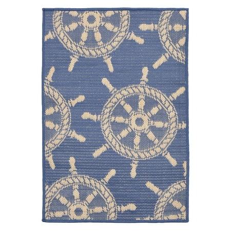 Terrace Patio Rug - Liora Manne Terrace Shipwheel Indoor/Outdoor Area Rug