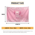 thumbnail image 6 of SEANATIVE Pink Axolotl Tapestry for Bedroom Cherry Blossom Wall Hanging Tapestry Aesthetic Tapestry Wall Hanging Small Tapestry for Bedroom Decorative for Home Decor, 6 of 6