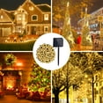 thumbnail image 5 of 72 ft 200 LED Solar String Lights, Outdoor Solar Solar Fairy Lights, Waterproof Christmas Lights for Garden, Party Decoration, Warm White, 5 of 9