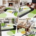 thumbnail image 5 of Boho Middle Century Area Rug 5x7 FT, Non Slip Bedroom Throw Carpet, Abstract Green Geometric Botanical Washable Soft Floor Carpet Non-Shedding Rug for Dining Room Bedside Classroom Desk, 5 of 9