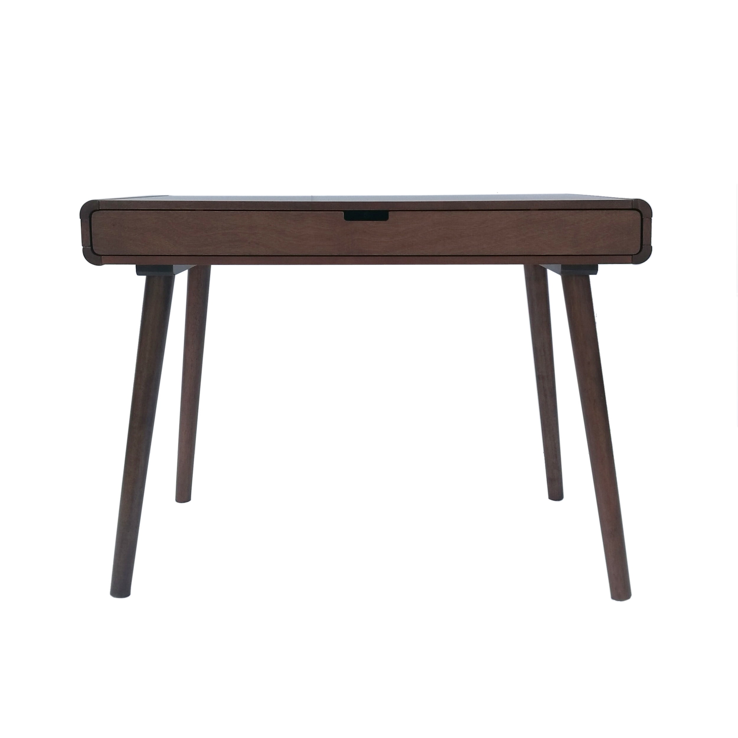 Writing Desk with Large Drawers, Computer Table for Home Office Workspace or Entryway, Brown