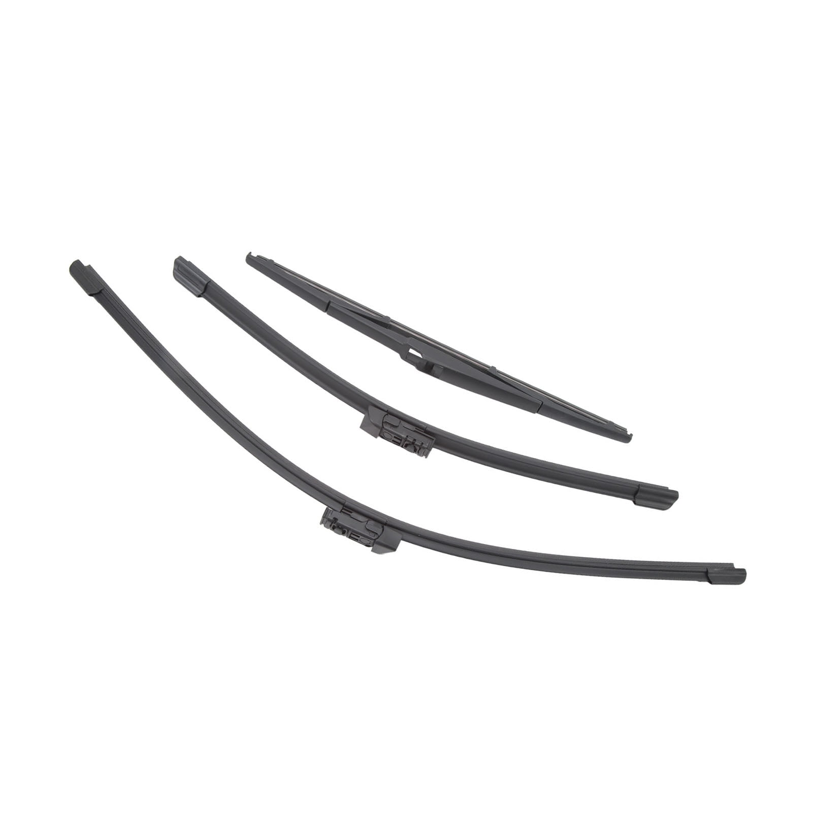 Windshield Wipers, Sturdy 3Pcs Windshield Wiper Blades Visibility Improvement Noise Reduction  for Car
