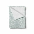 thumbnail image 2 of Moroccan Soft Flannel Fleece Throw Blanket, Culture Inspired Elements Geometric Design Eastern Stars, Cozy Plush for Indoor and Outdoor Use, 70" x 90", Seafoam White, by Ambesonne, 2 of 6