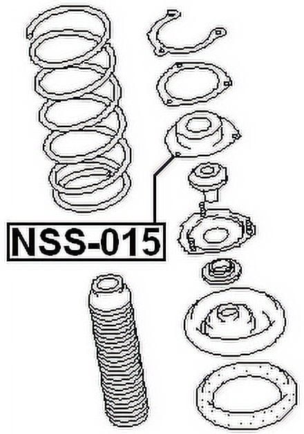 Febest FRONT SHOCK ABSORBER SUPPORT # NSS-015 OEM 54320-8H310