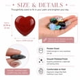 thumbnail image 6 of Heart Crystals Stones Valentine Crystals Exchange Gift Polished Heart Shaped Rocks Gemstones for DIY Make Necklace Bracelet Jewelry for Valentines Mother's Day Gift 0.8" 20PCS Set3, 6 of 7