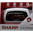 thumbnail image 2 of Sharp LED Silver Alarm Clock, 2 of 2