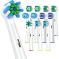 thumbnail image 1 of Replacement Toothbrush Heads Compatible with Oral B Electric Toothbrush,12pcs White Toothbrush Heads for 2professional,2Sensitive,2professional PRO,2Cross,2Floos,2White3D, 1 of 8
