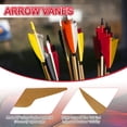 thumbnail image 3 of Uxcell Arrow Vanes, Turkey Feather Fletching Shield Cut Archery Fletch Right Wing Brown, 3 of 5