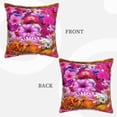 thumbnail image 2 of Home Decoration Outdoor colourful flowers Throw Pillow Cover Case Velvet border pillowcase Decorative Cushion for Couch Bed（Without pillow core）, 2 of 6