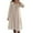 Beige, variant on Uaswgudfs Women's Long Sleeve Nightgown, Casual Midi Sleep Dress with Lace Trim, Solid Color Square Neck Loungewear Dress for Women Beige L