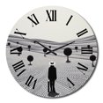 thumbnail image 2 of Designart "Mirage in the Desert III III" Landscapes Oversized Wall Clock, 2 of 6