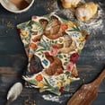 thumbnail image 6 of Rooster Floral 1 Pack Kitchen Towel, Water Absorbent Dish Towel, Farmhouse Spring Flowers Butterflies Decorative Hand Towels - Quick Drying Cloth for Cooking Baking, 18x28 Inch, 6 of 8