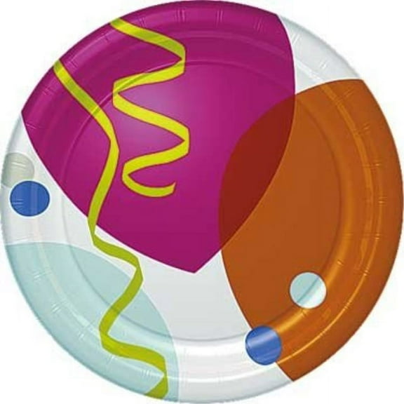 birthday celebration 7" dessert plates - 8 count