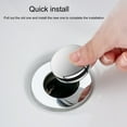 thumbnail image 4 of Mosey Pop-up Drain Filter Long Service Time  Bathtub Waterproof Pop-up Drain Filter Good Drainage High-quality for Hotel, 4 of 7