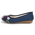 thumbnail image 6 of Women and Ladies The Hibiscus Embroidered Sandals Cheongsam Flat Shoes, 6 of 9