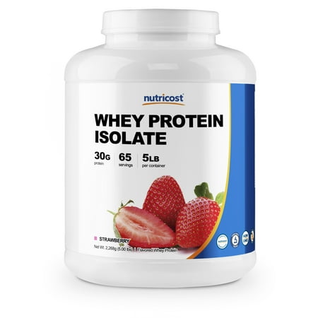 Nutricost Whey Protein Isolate (Strawberry) 5LBS