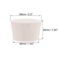thumbnail image 2 of Tapón de Caucho Sólido en Forma Cónica Blanco para Tubo de Laboratorio Tamaño 11  5Pcs, 2 of 5