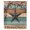Brown Turquoise, variant on Texas Star Vintage Sheer Curtains 96 Inches Long, Berry Sage Green Brown Wooden Light Filering Curtains, Privacy Drapes Simi Floor to Veiling Curtain for Living Room Bedroom Large Window Treatment