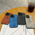 thumbnail image 3 of Luxury Matte Leather Non-slip case For iphone 15 14 13 12 11 Pro Max Wapiti Shockproof Back Cover, 3 of 5