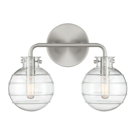 

Mason 2 Light Bathroom Vanity Light in Satin Nickel