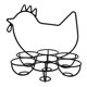 thumbnail image 2 of Cesta para huevos de hierro y metal, cesta para almacenamiento de cocina, diseño ajustable, estilo moderno, para cocina doméstica, soporte para huevos, organizador que ahorra espacio. Blaxill, 2 of 9