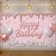 thumbnail image 2 of Decorative Design Banner Light Purple Balloon Cake Decoration Celebration Banner for Birthday Party Photo Shoot Event Decoration, 2 of 9
