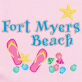thumbnail image 2 of CafePress - Ft. Myers Beach Flip Flops Infant Bodysuit - Baby Light Bodysuit, Size Newborn - 24 Months, 2 of 4