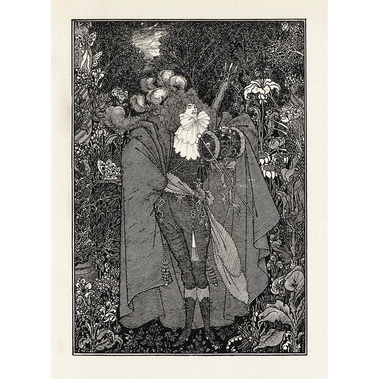 Beardsley, Aubrey 24x32 White Modern Wood Framed Museum Art Print