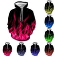 thumbnail image 3 of guisaled Men's Hoodies 3d Printed Pullover Hooded Sweatshirt Drawstring Lightweight Hoodie Cool Boys Outfits with Pockets s, 3 of 4