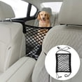 thumbnail image 3 of Dog Car Net Barrier, Pet Car Net Barrier Auto Safety Mesh Organizer, Adjustable Dog Barrier for Cars, SUVs - Car Divider for Driving Safely with Children and Pets, 3 of 8