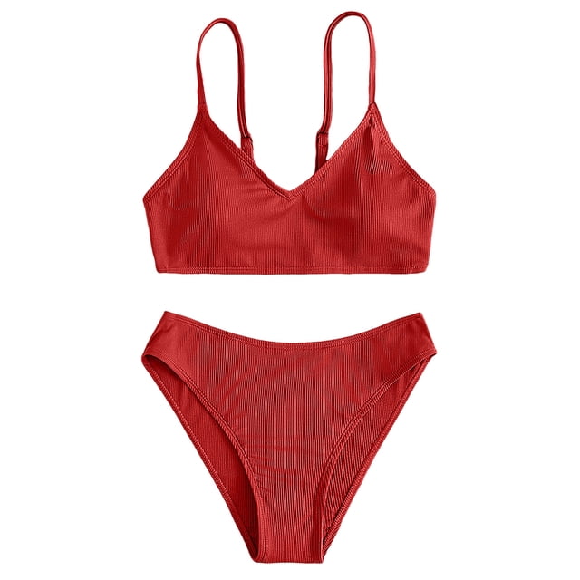 TechWave Toddler Girl 2 Piece Swimsuit Sport Solid High Waist Bikini Set Swimwear Bathing Suit Girls Size 12 Bikini Swimsuit Racing Swimsuit Little Girls Two Piece Bathing Girls Bathing Suits 16 Girl