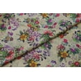 thumbnail image 3 of TRILOKI Flower Fabric Multicolor5 Printed Mulberry Dupion 44 Sewing DIY Crafting Fashion Design Fabric By The Yard, 3 of 4