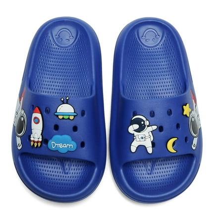 

CERYTHRINA Slide Sandals for Boys and Girls Anti-Slip Pillow Slippers Ultra Light Home Slippers Shower Summer Sandals Water Shoes (Little Kid/Big Kid)