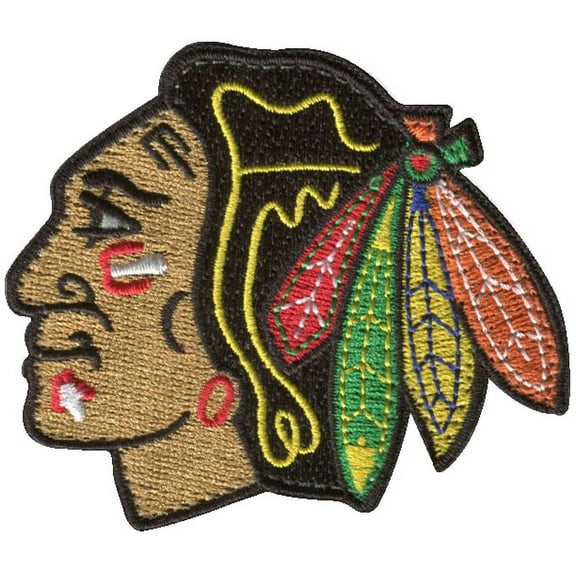 Official Licensed Chicago Blackhawks NHL Team Hook Patch for Backpacks (Small)