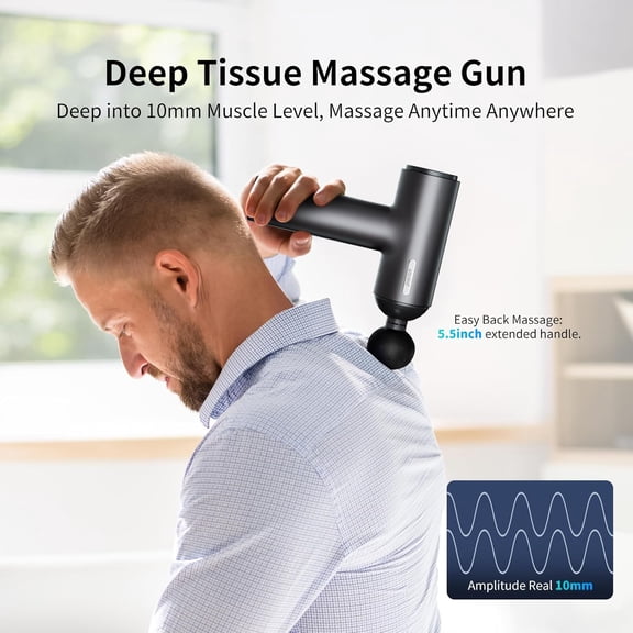 Arboleaf Deep Tissue Massage Gun with 6 Speeds and LED Touch Screen for Muscle Pain Relief