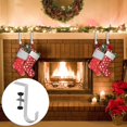 thumbnail image 4 of JWshufel 3PC Adjustable Heavy Duty Fireplace Stocking and Garland Hook for Mantels No Tools Required Double Hooks for Decorations Lanterns Gift Boxes Stocking Hanger 0.6 to 2.4 Inch, 4 of 6