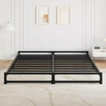 thumbnail image 3 of Homhougo 6 Inch Full Size Bed Frame Heavy Duty Metal Platform Bed Frame with Steel Slat Support, Mattress Foundation, No Box Spring Needed, Noise Free, Black (Full), 3 of 8