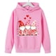 thumbnail image 4 of Sudadera con capucha y estampado de corazón de San Valentín, sudadera de manga larga para niños y niñas, chaqueta para niñas de talla mediana y grande., 4 of 7